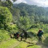 PNG defence personnel escorting the prime ministers’ entourage on the Kokoda Track.