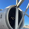 Part of an aerobridge hit a Qantas A380’s engine at Sydney Airport on Saturday morning.