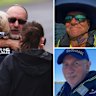 Ballina locals pay their respects outside the Marine Rescue Centre in Ballina after two rescuers - Frank Petsch, 62, and Bill Ewen, 78, died while trying to save a stricken yachtsman. 