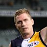 Adam Selwood playing for West Coast in 2013.