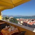 On the terrace at Hotel Marianna.
