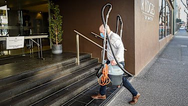 The Rydges on Swanston hotel, whose night manager was "patient zero" in the coronavirus outbreak.