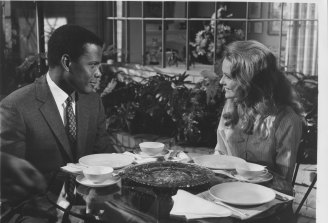 Sidney Poitier and Katherine Houghton as the newly engaged couple in Guess Who’s Coming to Dinner, 1967. 