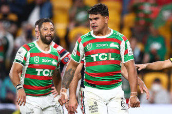 Latrell Mitchell has paid a heavy price for his tackle on Joey Manu.