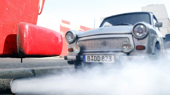 East Germany’s iconic Trabant car.