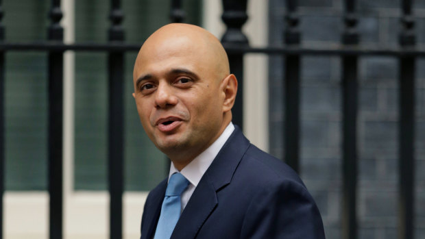 Britian's Home Secretary Sajid Javid. 