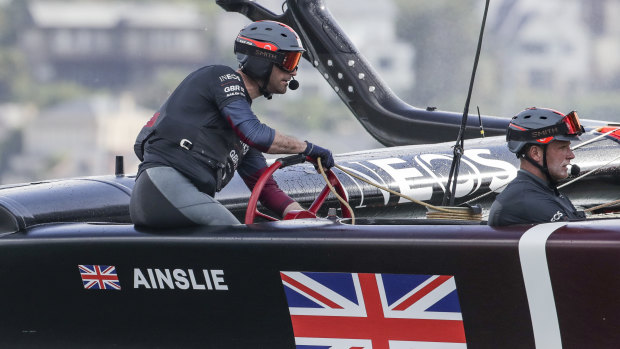 Great Britain's Sir Ben Ainslie took control of the opening day of the SailGP series.