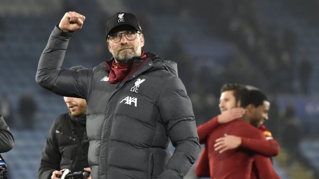 Liverpool manager Jurgen Klopp enjoys the win over Leicester but has been unwilling since to claim any premature title victory.