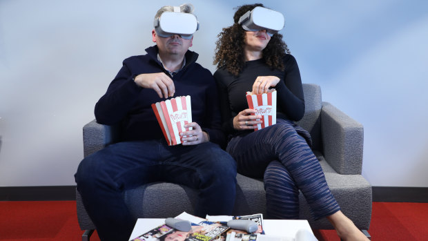 The Oculus Go VR headset lets you share watching TV with somebody else sitting next to you - or on the other side of the planet.
