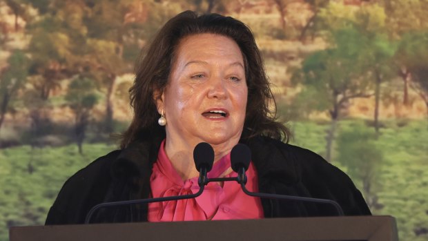 Hancock Prospecting executive chair Gina Rinehart.