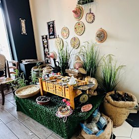 Inside the Sunshine West cafe.