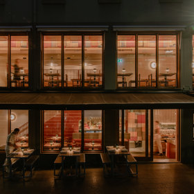 Outside the Surry Hills restaurant.