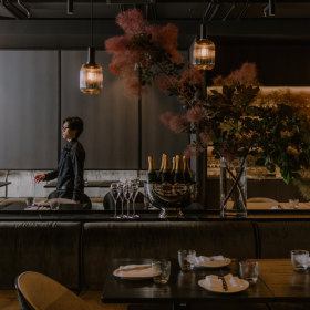 The dining room. 