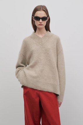 The Row “Fayette” cashmere jumper, $4360.