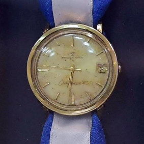 The watch that was recovered in a secret operation and brought back to Israel.