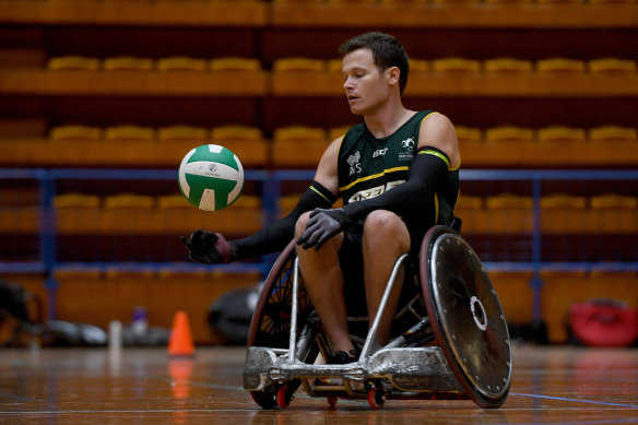 Two-time Australian Paralympian Andrew Edmondson.