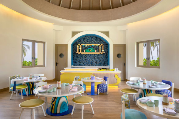 The children’s-only 20-seat Petit restaurant at Avani Kids. 