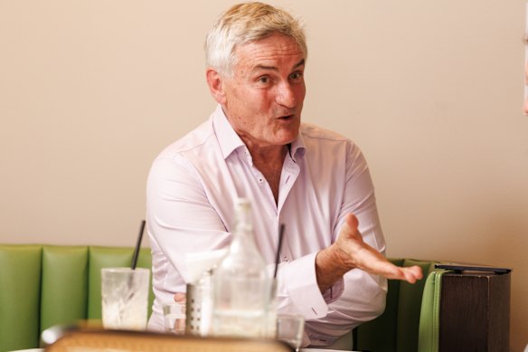 Richard Glover at lunch.