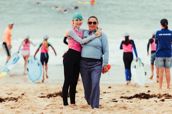 Emily Ashcroft is confident in Coogee Minnows’ shark safety protocols. Her 12-year-old daughter, Gisele, won’t swim in the ocean if the water is murky.