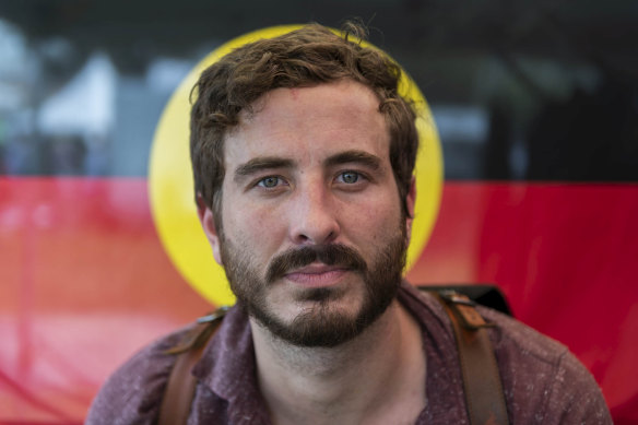 Actor Ryan Corr at Yabun festival at Victoria Park. 