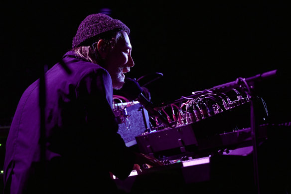 Thom Yorke performs at the Sidney Myer Music Bowl on Tuesday night.