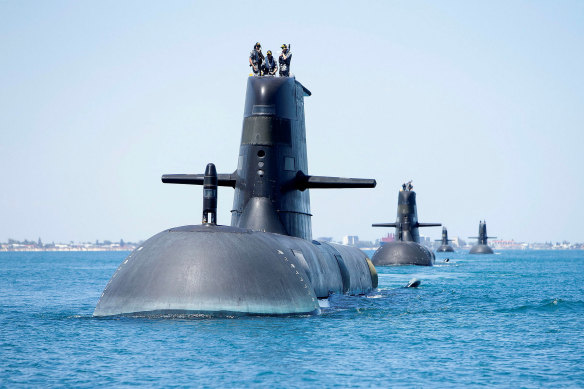 A Collins class submarine.