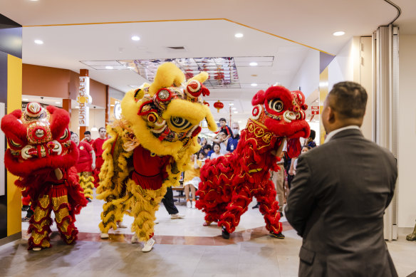 Lunar New Year celebrations in Sunnybank.