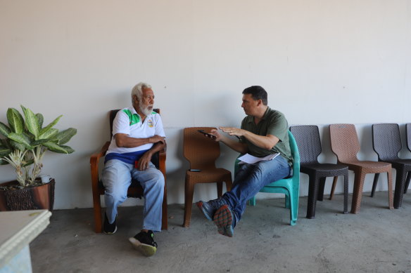 Speaking to independence hero Xanana Gusmao in Suai, Timor-Leste ahead of an election that returned him as prime minister.