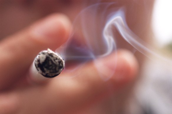 Smoking is responsible for 90 per cent of male and 65 per cent of female cases of lung cancer.