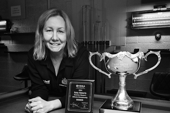 Not just lucky: Julie Watson is a billiards champion, but some men in the sport still doubt her ability.