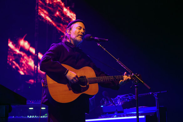 Thom Yorke performed without incident at the Sidney Myer Music Bowl, on Tuesday.