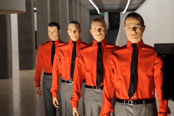 Kraftwerk’s members rendered as mannequins.