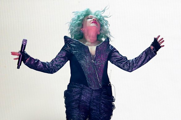 Tonight is supposedly part of Lauper’s farewell tour, and she’s going out on top.
