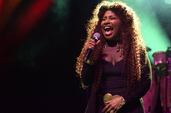 Chaka Khan at the Myer Music Bowl.