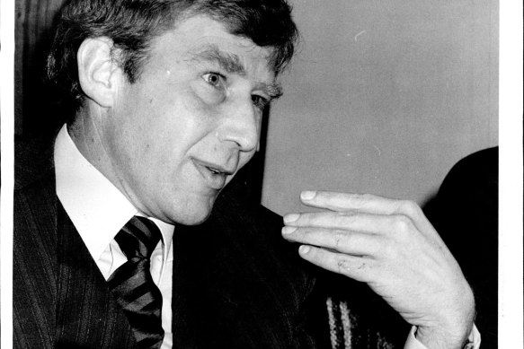 John Kinghorn, director of White Industries at shareholders meeting, 1980.