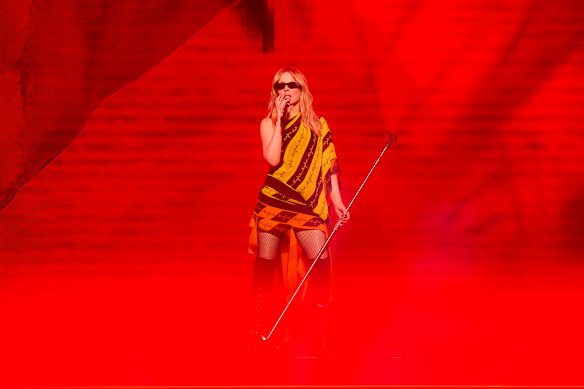 The AFL would love Kylie Minogue to perform at an AFL grand final. 