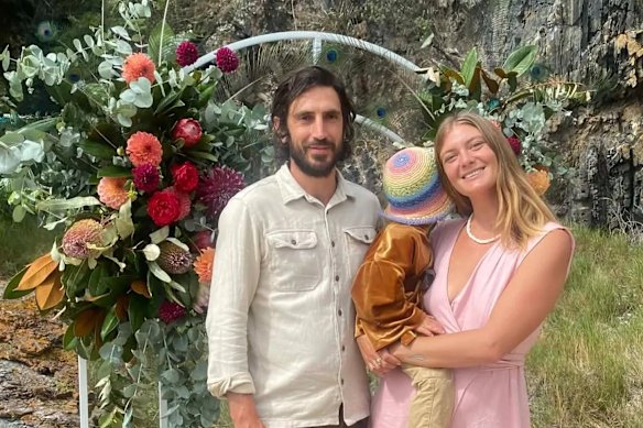 Michael Keats and his partner Emily Boyd.