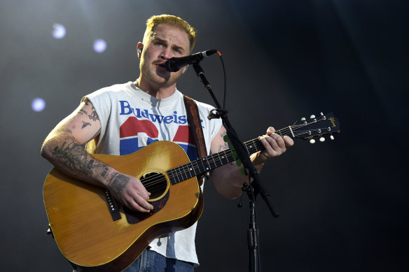 Rain didn’t dampen spirits at Zach Bryan’s one-night-only Australian show.