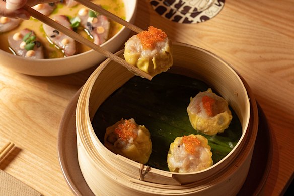 The pork and prawn siu mai at Sabrosa Dim Sum House.