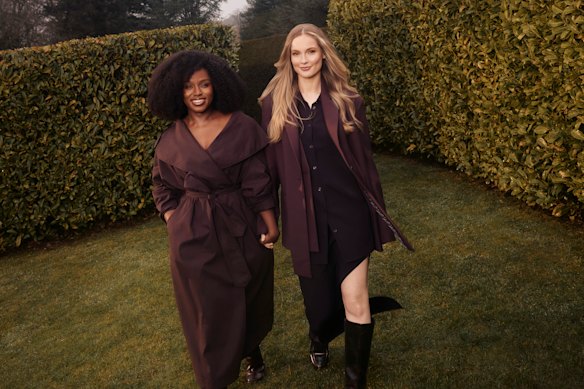 In the 48-second trailer, the two women are standing on a balcony and turn to look at one another before reaching for each other’s hands.