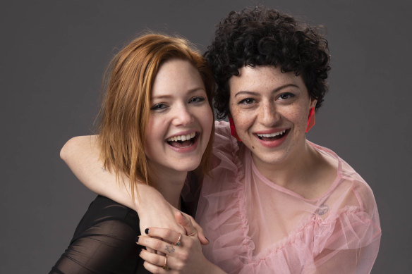 Holliday Grainger (left) and Alia Shawkat, who play Laura and Tyler in the film.