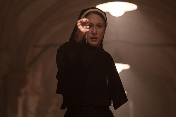 Taissa Farmiga reprises her role as Sister Irene in horror thriller The Nun II.