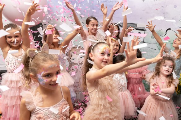 Precious party princesses at the Double Bay Easter party.