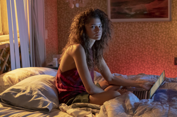 Zendaya in a scene from HBO's wildly popular, and diverse, Euphoria.