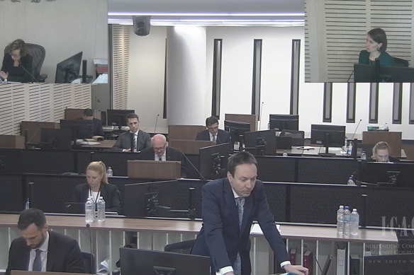 Council assisting the ICAC, Scott Robertson, asks questions of Gladys Berejiklian when she appeared at the inquiry last year.