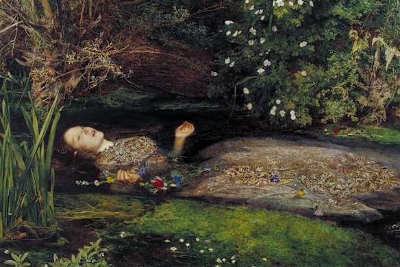 John Everett Millais’s Ophelia 1851-52.