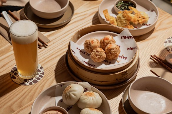 Hoisin duck buns and dumplings at Sabrosa Dim Sum House. 