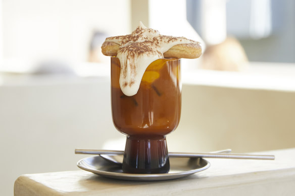 Sabah’s signature tiramisu iced latte.