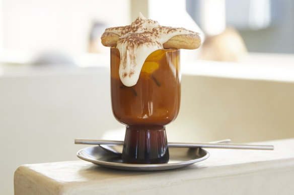 Sabah’s signature tiramisu iced latte.