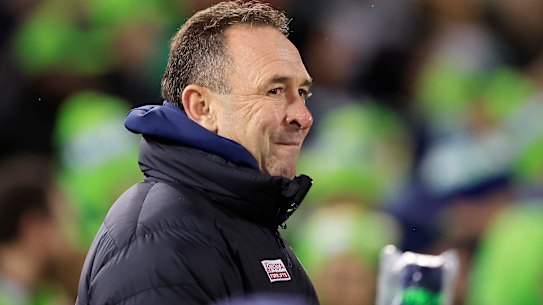 Canberra coach Ricky Stuart.